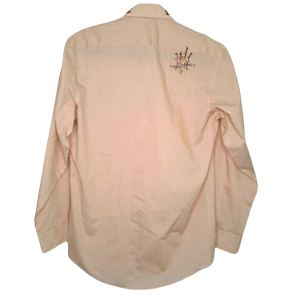 Sue Who? Originals Giraffe Button Down Collared Shirt Size Small - Picture 2 of 9